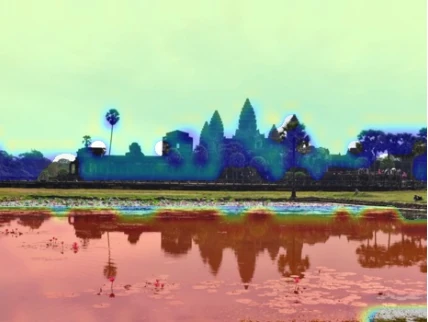 Temple view 1: attention leaks onto the water