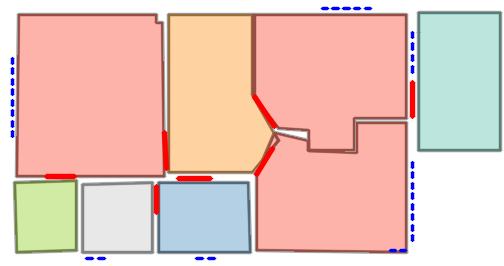 CubiCasa5K sample 6261 predicted floorplan