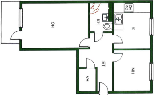 CubiCasa5K sample 6251 ground-truth image